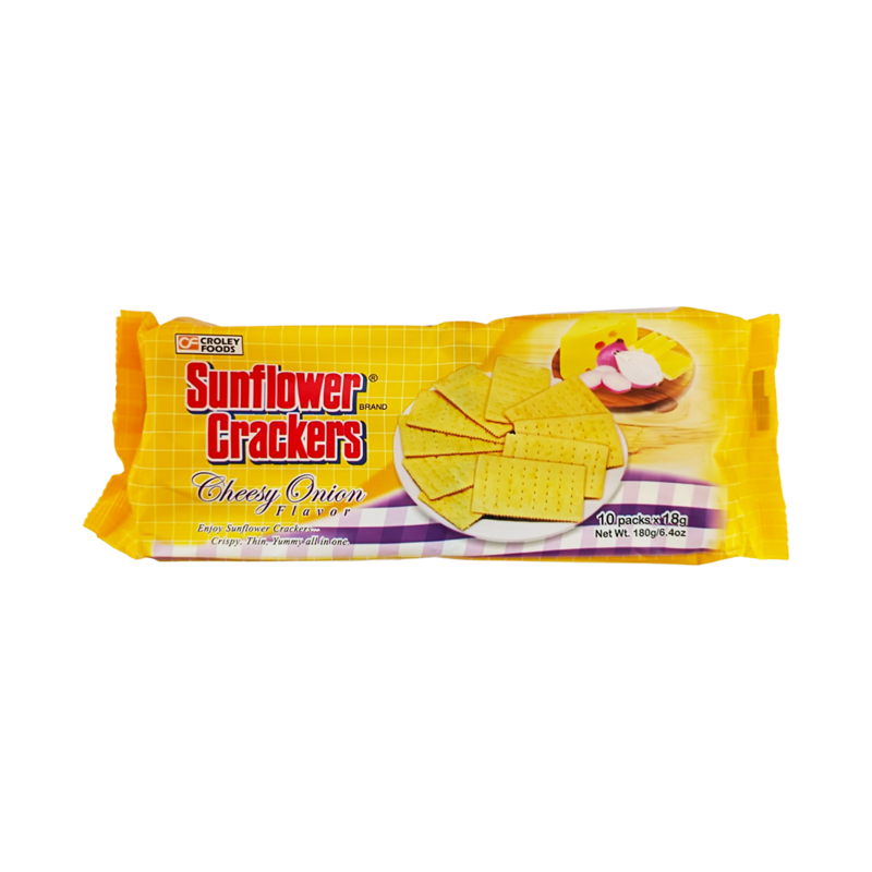 Sunflower Cracker Cheesy Onion 180g