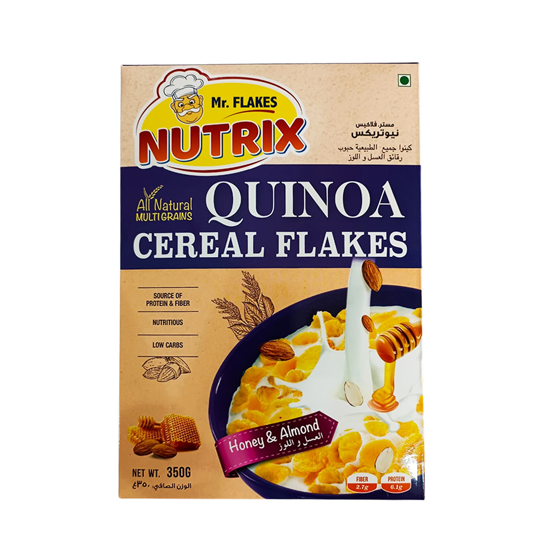 Mr Flakes Nutrix Quinoa Honey &amp; Almond Cereal Flakes 350g