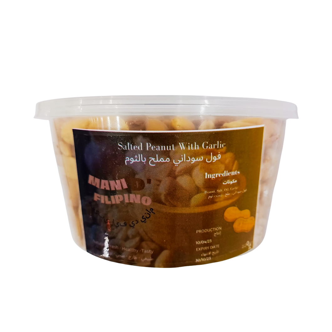 Mani D&#39; Filipino Fried Peanut with Garlic 220g (Hubad)