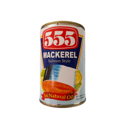 555 MACKEREL IN NATURAL OIL 425 GM