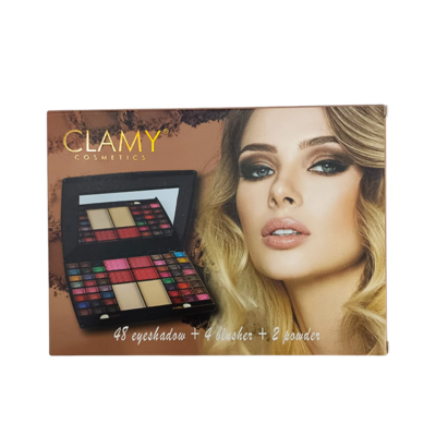 Clamy Cosmetics 48 Eyeshadows + 4 Blush + 2 Powder