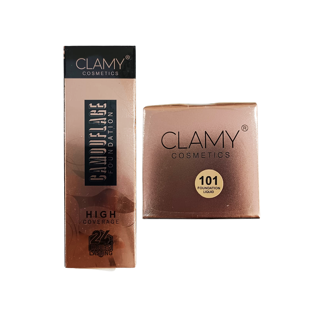 Clamy Cosmetics Camouflage Foundation (high coverage) No. 101