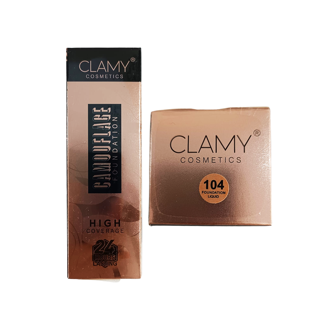 Clamy Cosmetics Camouflage Foundation (high coverage) No. 104