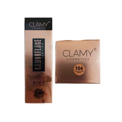 Clamy Cosmetics Camouflage Foundation (high coverage) No. 104