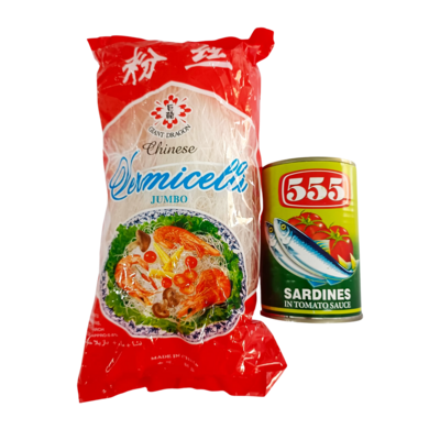 Promo - Vermecilli + 555 Sardines in Tomato Sauce