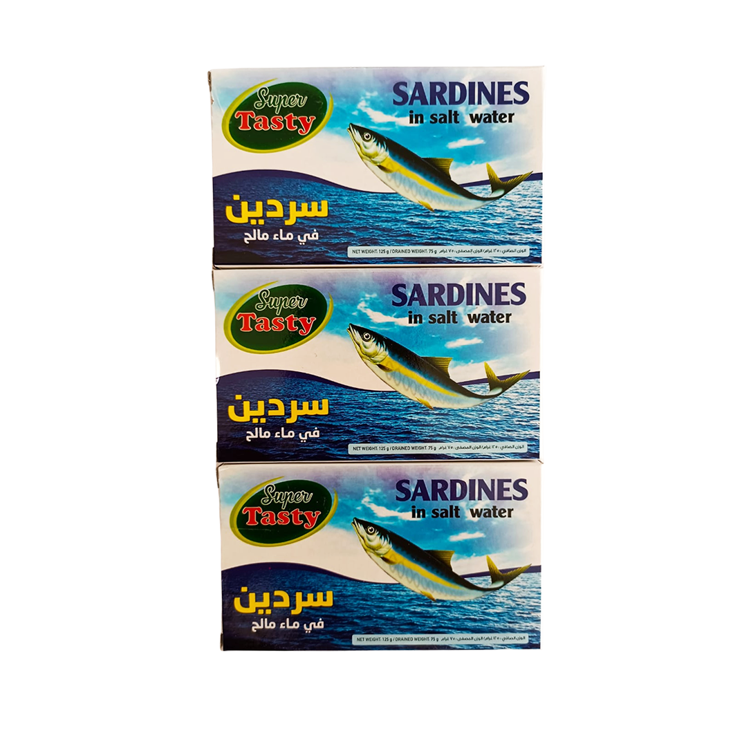 Super Tasty Sardines Box (Salt in Water) 3pcs