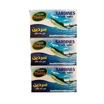 Super Tasty Sardines Box (Salt in Water) 3pcs