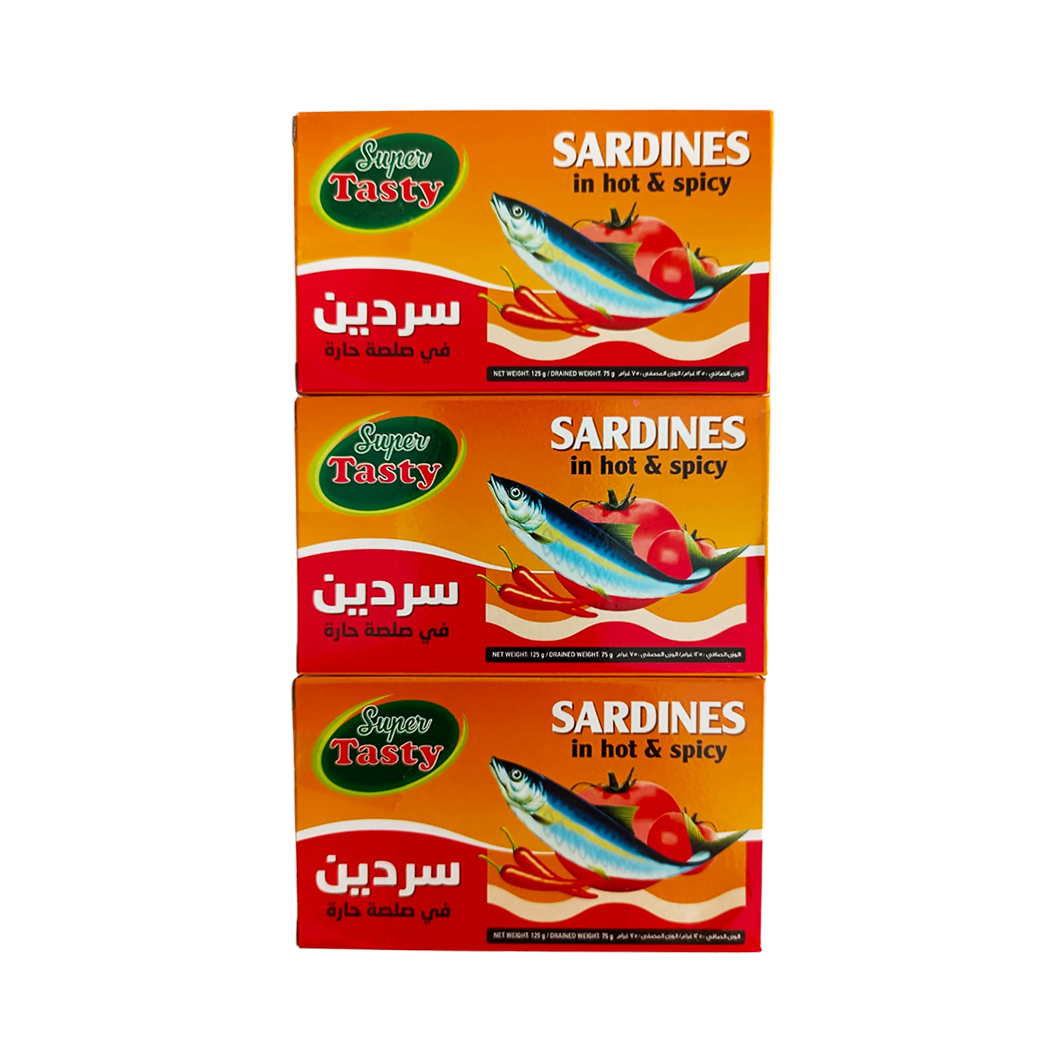 Super Tasty Sardines Box (hot & spicy) 3pcs