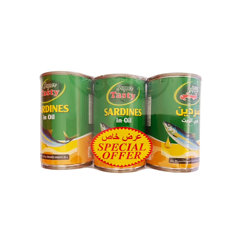 Super Tasty Sardines (in oil) 3pcs