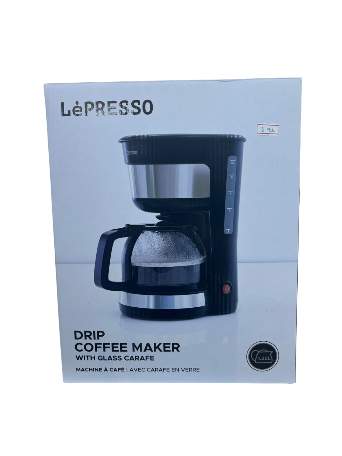 Lepresso Drip Coffee Maker with Glass Carafe