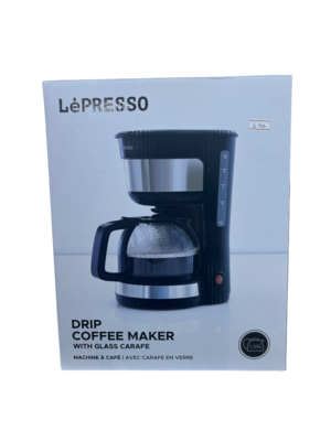 Lepresso Drip Coffee Maker with Glass Carafe