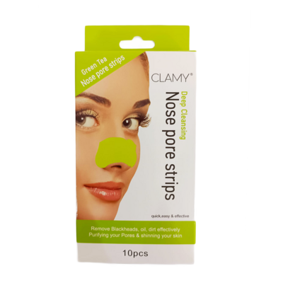 Clamy Nose Pore Strips 10pcs (Green Tea)