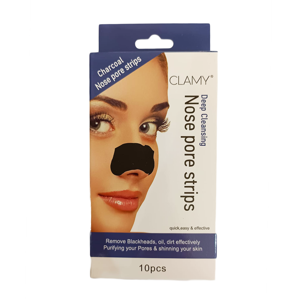 Clamy Nose Pore Strips 10pcs (Charcoal)