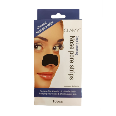 Clamy Nose Pore Strips 10pcs (Charcoal)