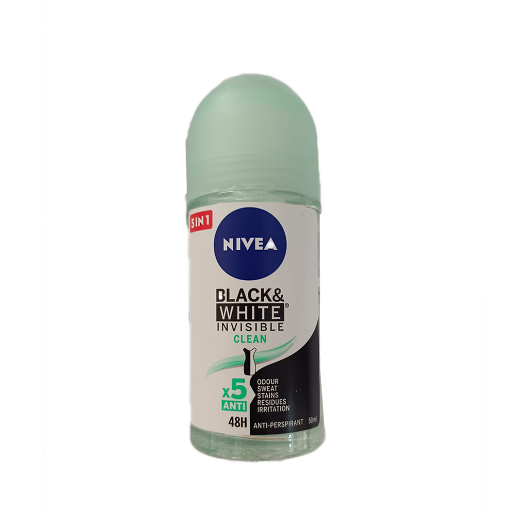 Nivea Black & White Invisible Deodorant (CLEAN)
