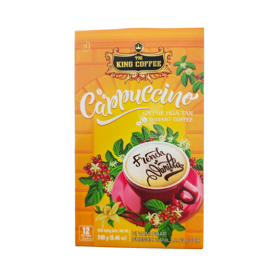 The King Coffeee Cappuccino Vanilla Coffee (12pc x 20g)