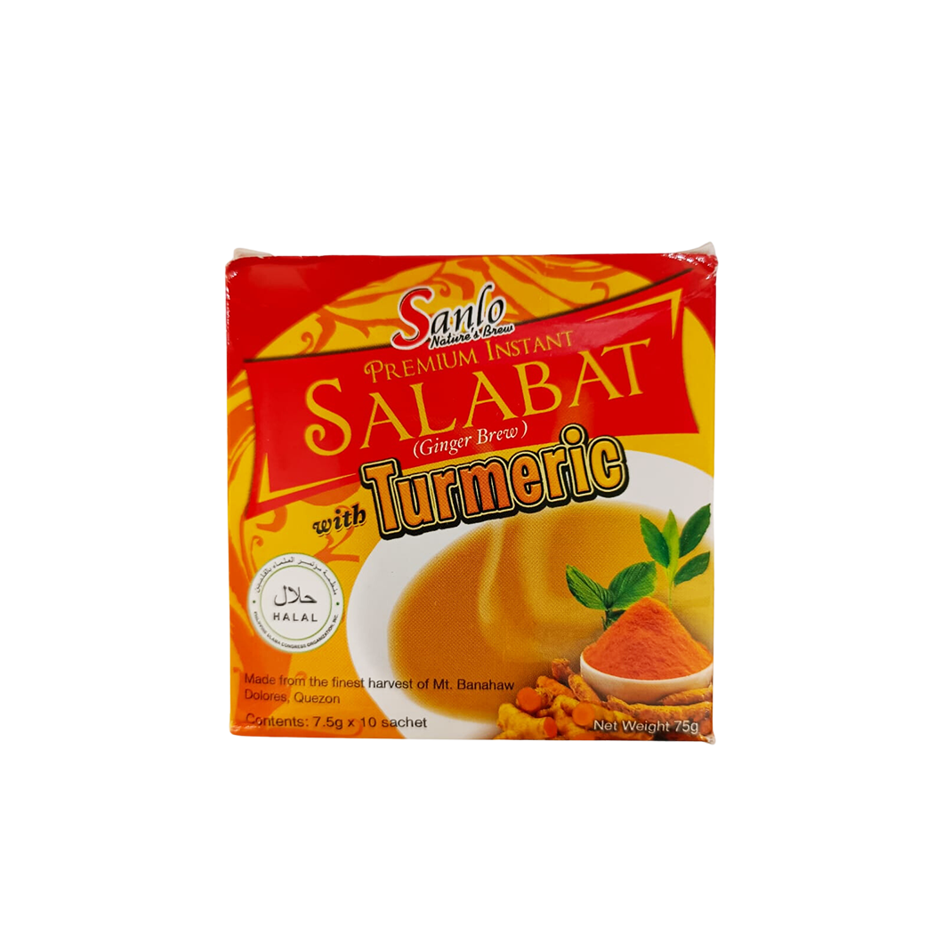 Sanlo Premium Instant  Salabat Ginger Brew Turmeric 10 sachet x 7.5g
