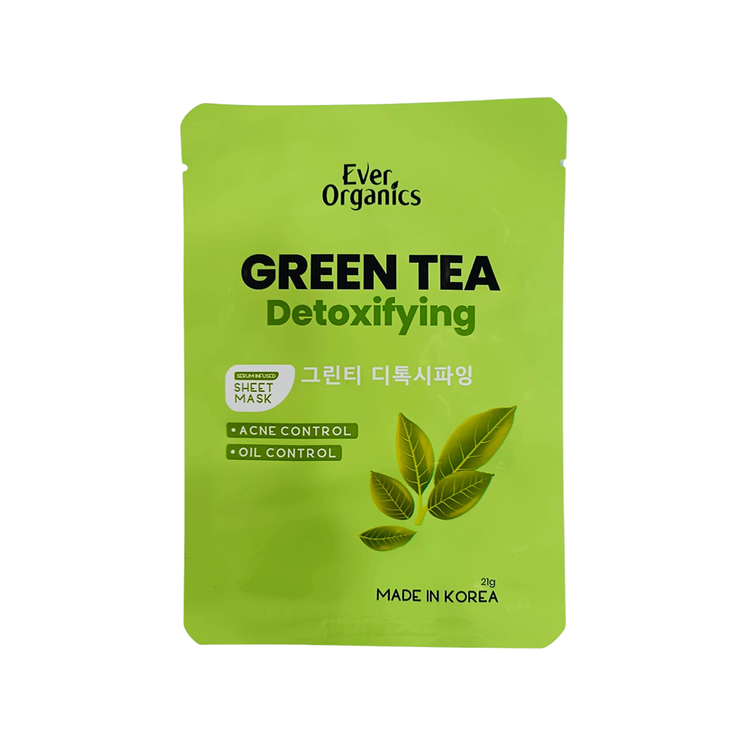 Ever Organics Green Tea Detoxifying Mask 21g