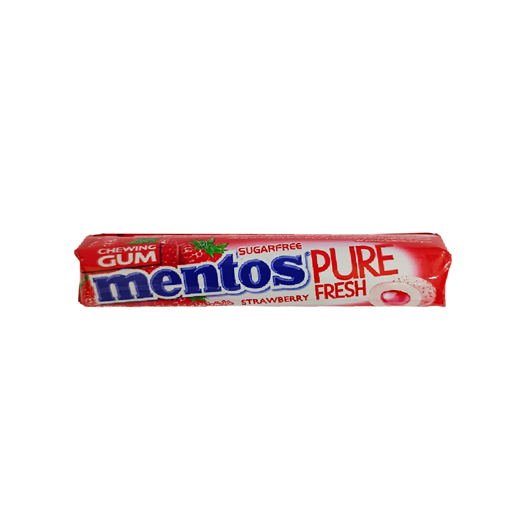 Mentos Chewing Gum Strawberry (Sugar Free) 9 pcs