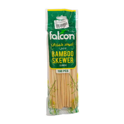 Falcon Pack Bamboo Skewers 8 Inch (100pc)