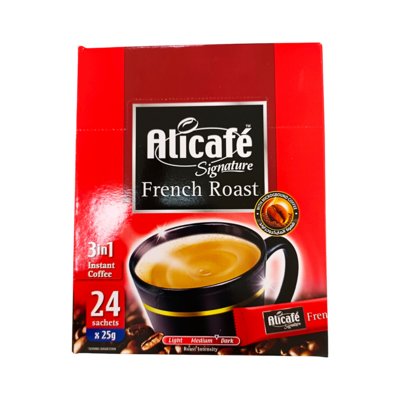 Alicafe 3n1 Coffee French Roast 24 sachets x25g