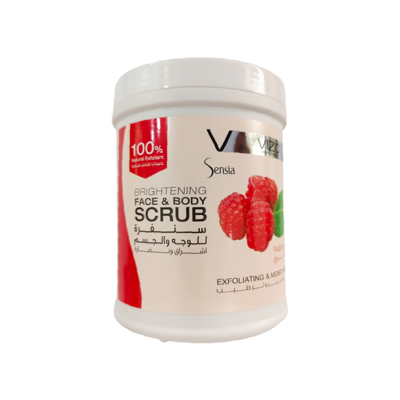 Sensia Brightening Face &amp; Body Scrub Raspberry 1000ml