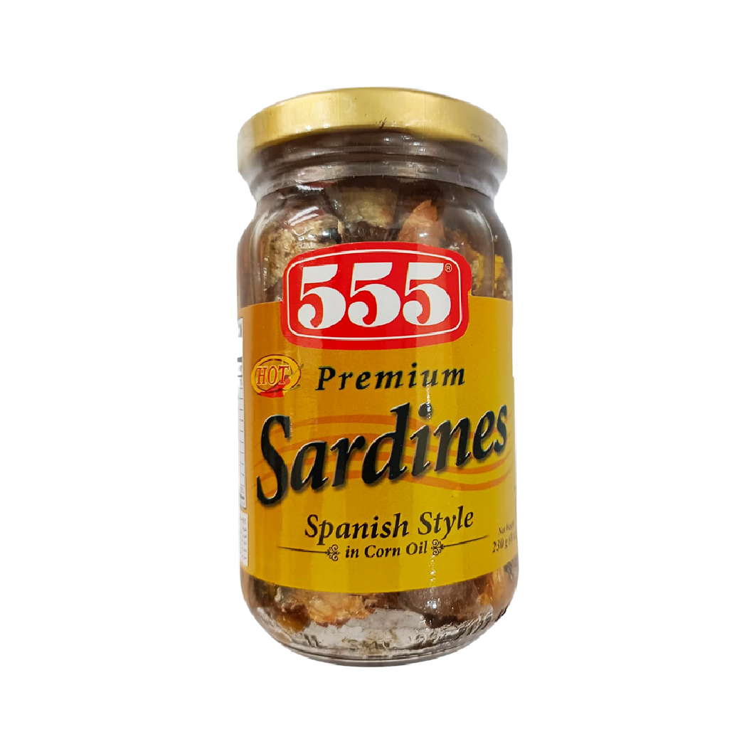 555 Premium Sardines Spanish Style in Corn Oil 230g