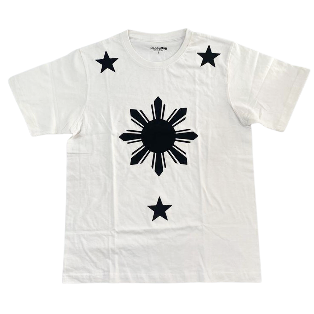 Tshirt - 3 stars and a sun (WHITE MEDIUM)