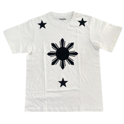Tshirt - 3 stars and a sun (WHITE MEDIUM)