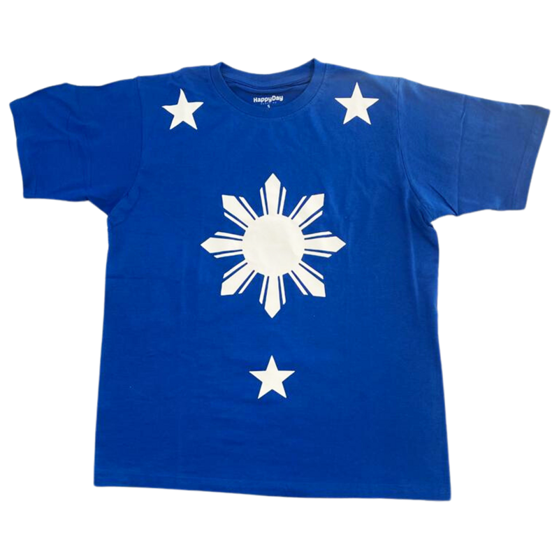 Tshirt - 3 stars and a sun (Blue MEDIUM)