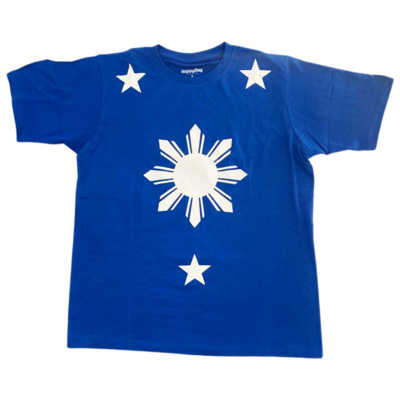 Tshirt - 3 stars and a sun (Blue SMALL)