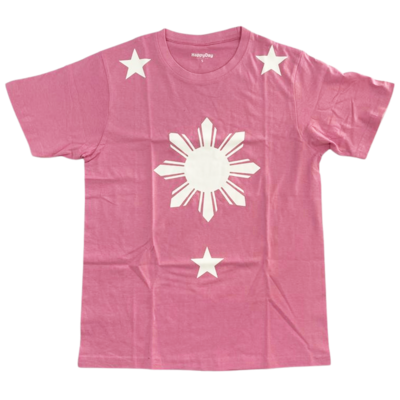 Tshirt - 3 stars and a sun (Pink EXTRA EXTRA LARGE XXL)