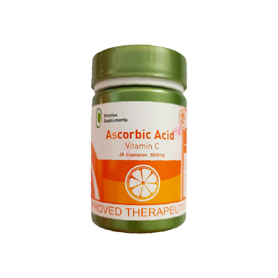 Simplee Supplements Ascorbic Acid Vitamin C 60caps