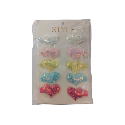 Style Colorful Heart Clips
