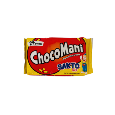 Choco Mani Peanut Choco Bars Sakto Size (24pc)