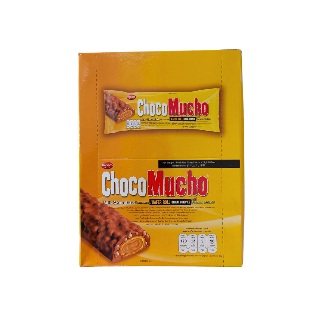 Rebisco Choco Mucho Milk Chocolate Wafer Roll