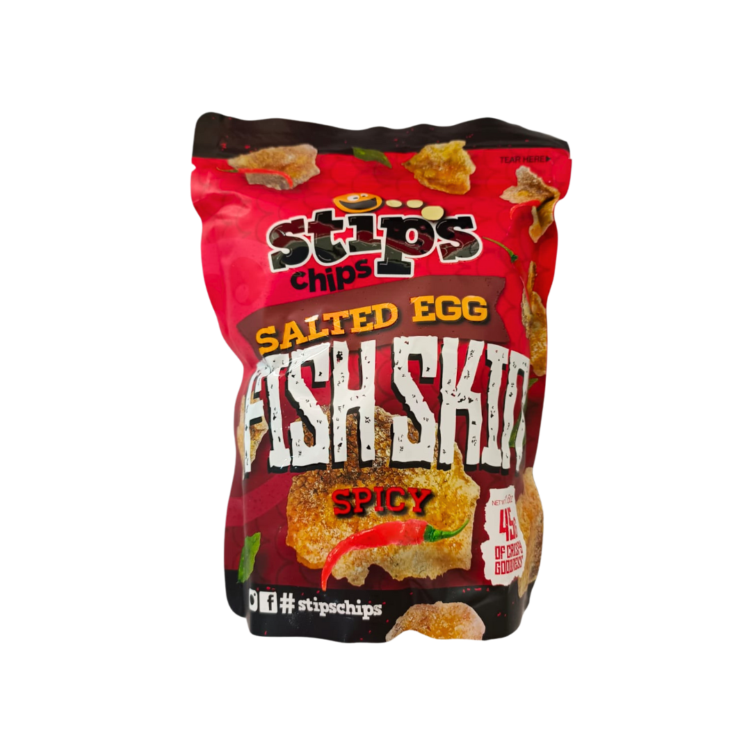 Stips Chips Salted Egg Fish Skin Spicy 45g