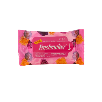 Freshmaker Wet Towel Wipes Pink