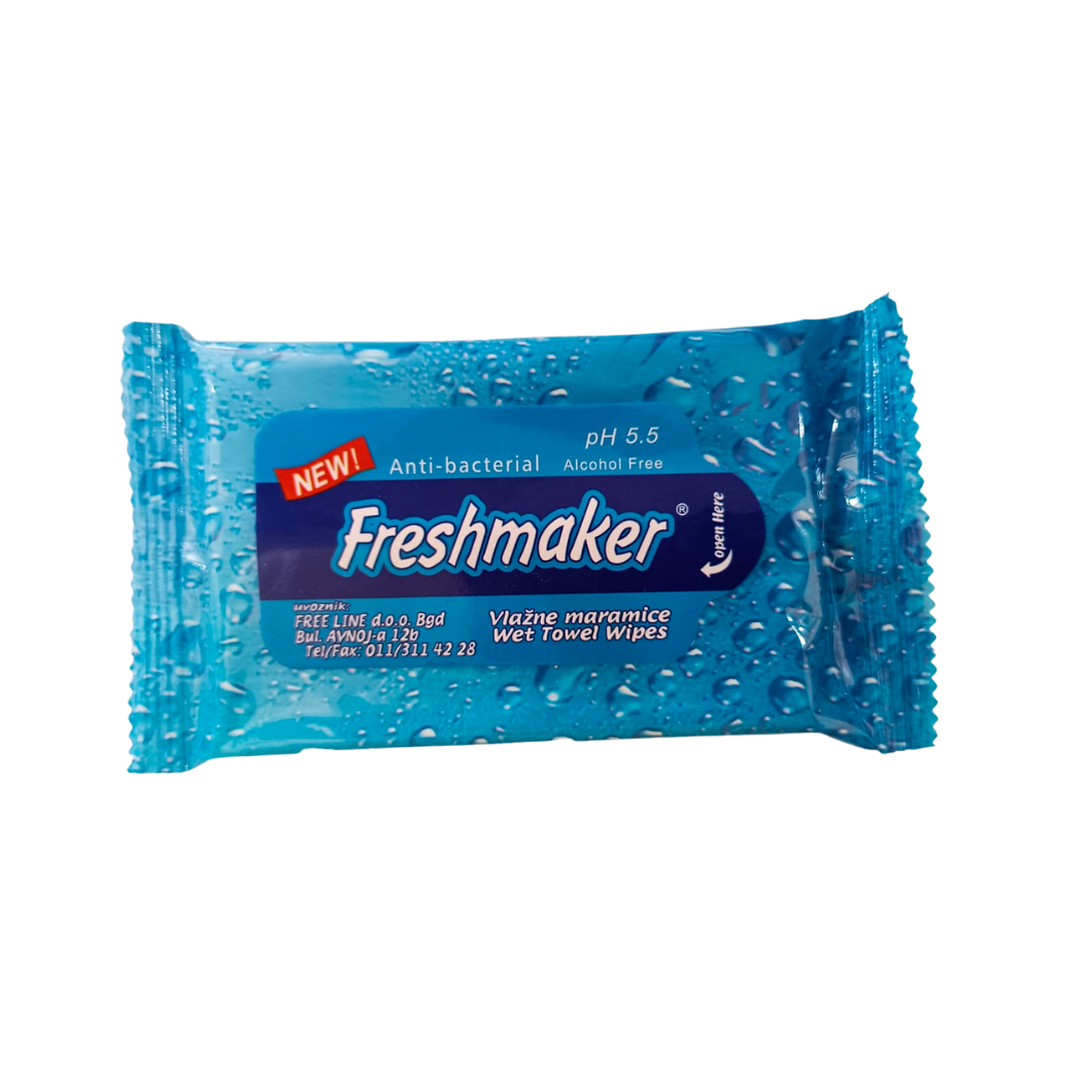 Freshmaker Wet Towel Wipes Blue