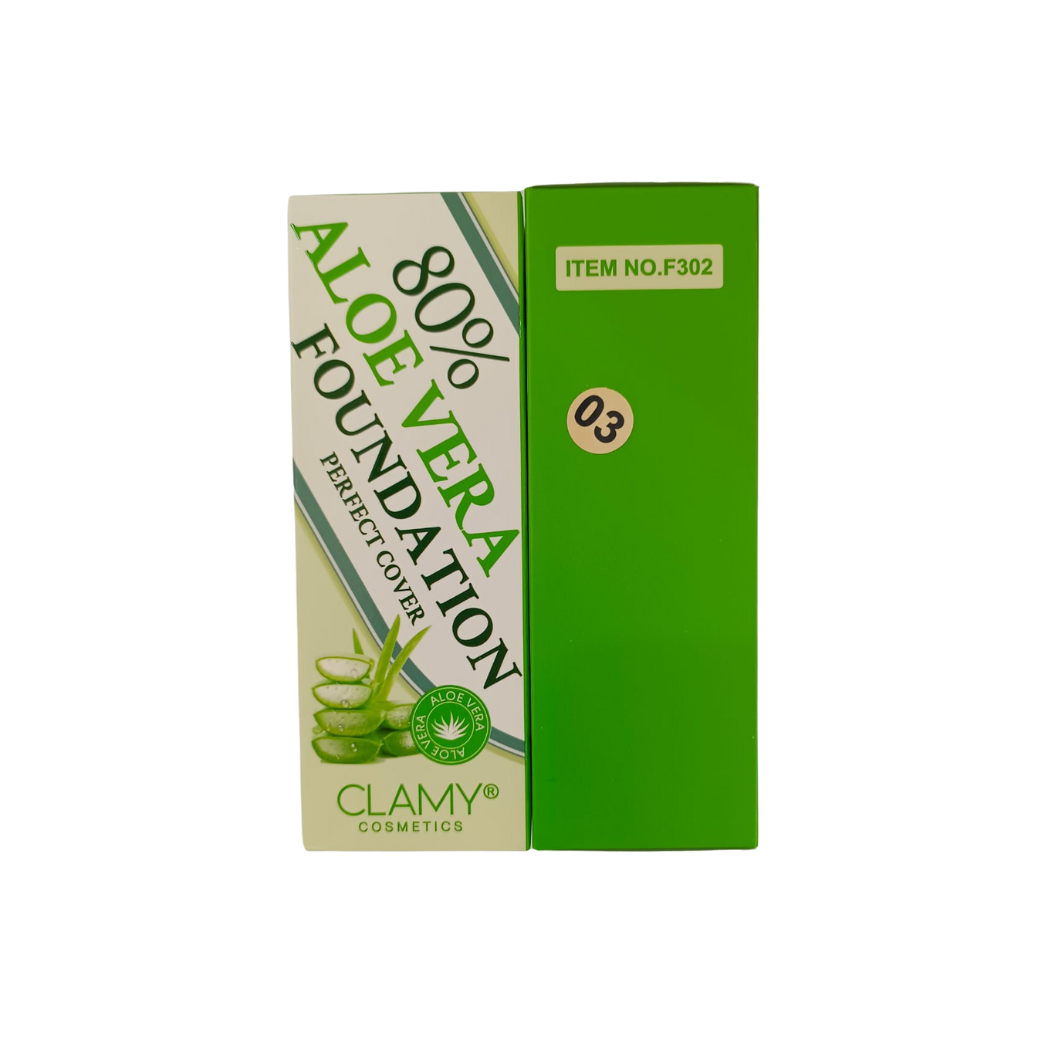 Clamy Cosmetics Aloe Vera Foundation 50g (03)
