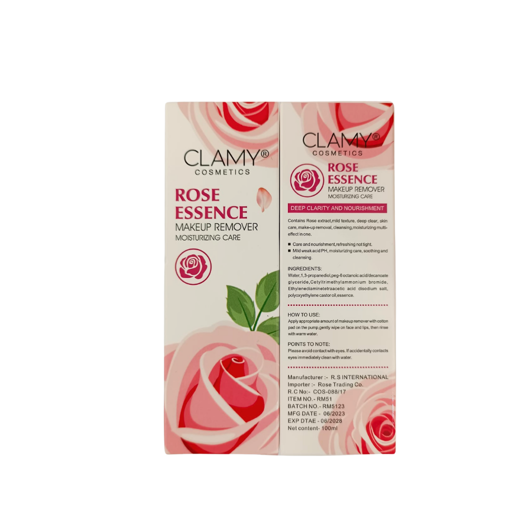 Clamy Cosmetics Rose Essence Make up Remover 100ml