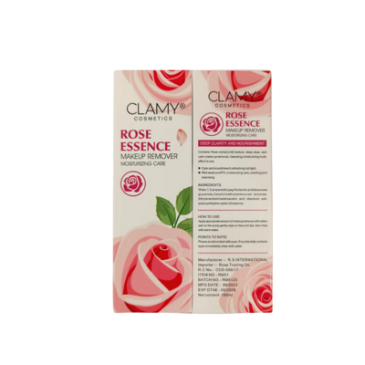 Clamy Cosmetics Rose Essence Make up Remover 100ml