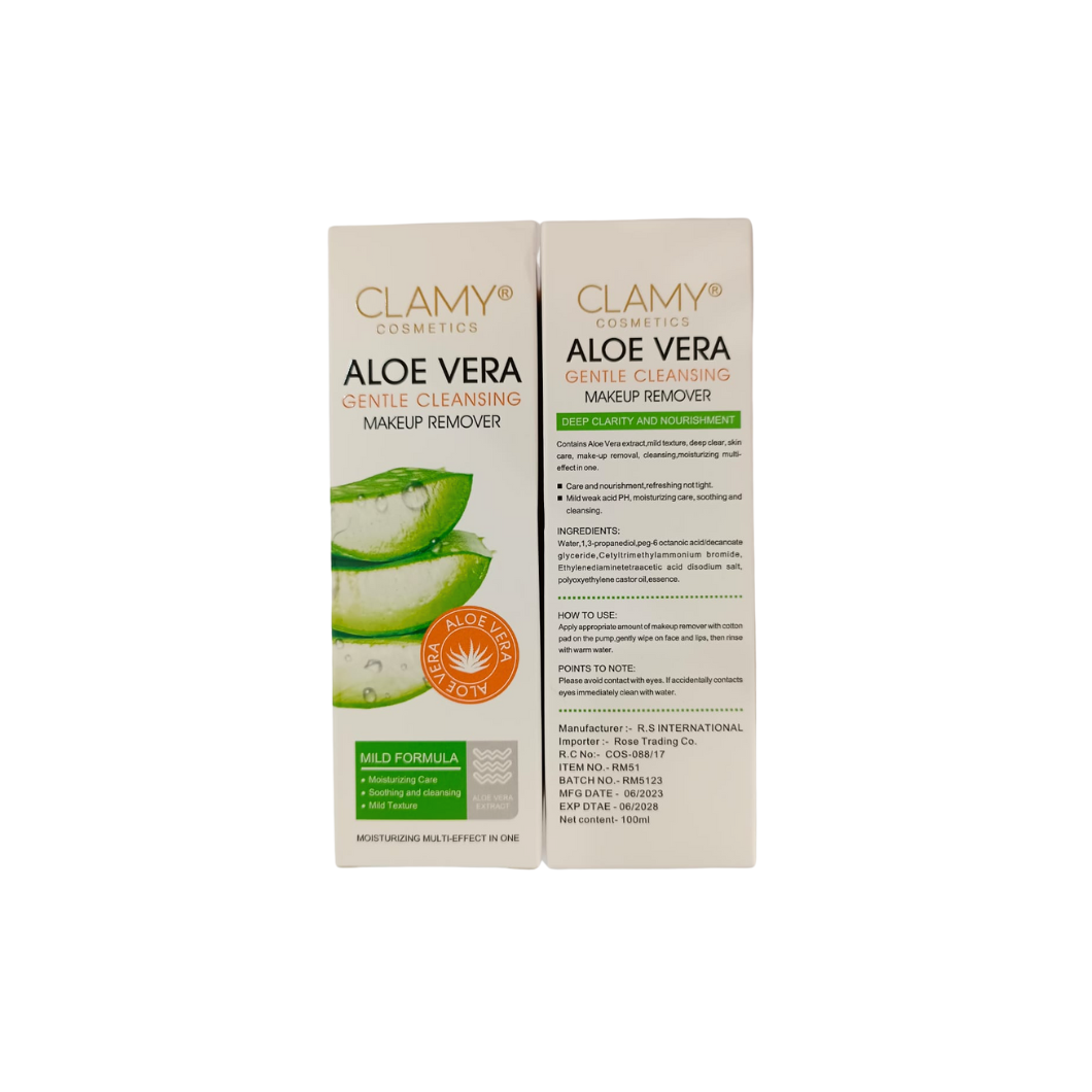 Clamy Cosmetics Aloe Vera Makeup Remover 100ml