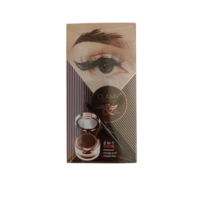 Clamy Cosmetics Eyeliner 2 in 1 Brown 4g+5g
