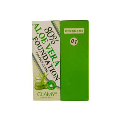 Clamy Cosmetics Aloe Vera Foundation 50g (01)