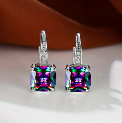 Earrings - Rainbow Zircon Rainbow