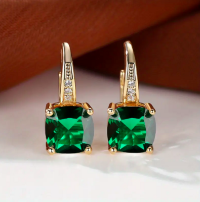 Earrings - Mystic Green (gold)