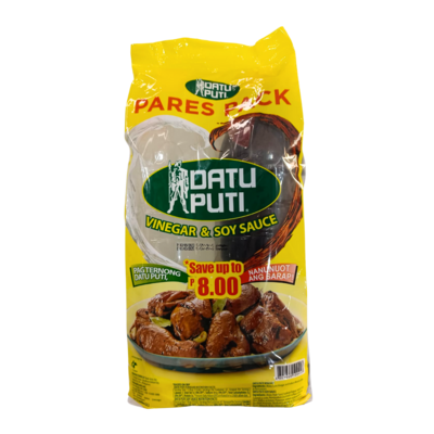 Datu Puti Pares Pack Vinegar &amp; Soy Sauce Pack 2x1lt