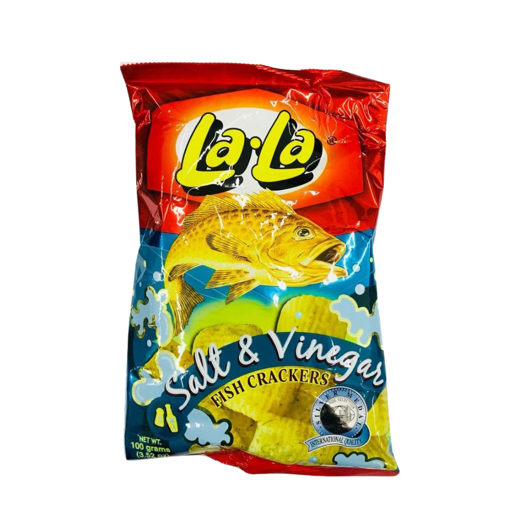 La-La Salt & Vinegar Fish Crackers 100g