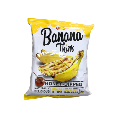 Leslie Banana Thins Honey-Dipped Chips 100g
